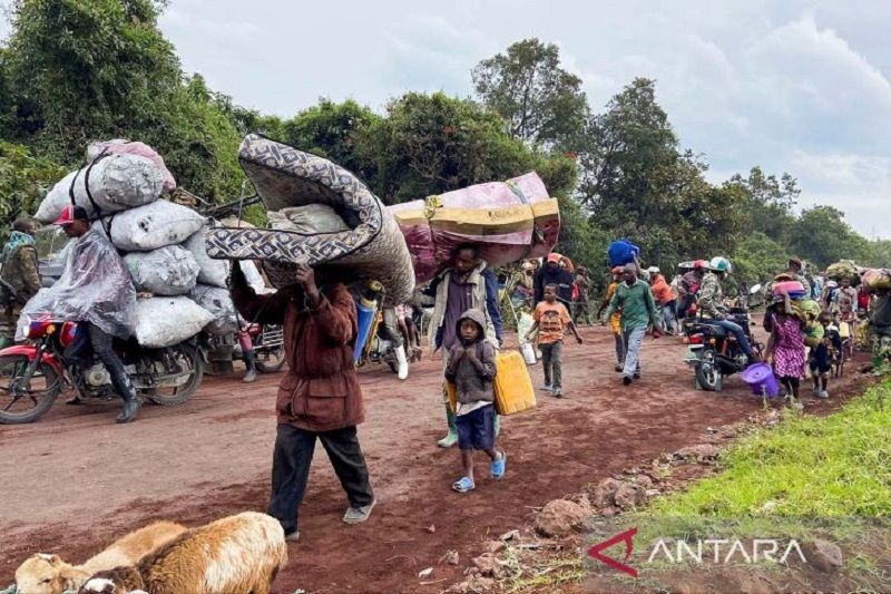 Pertempuran pecah di Kibumba, warga Kongo mengungsi ke perbatasan Rwanda  Rabu, 25 Mei 2022 09:02 WIB