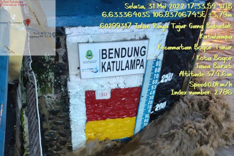 Bendung Katulampa Bogor catat siaga 2 banjir Jakarta