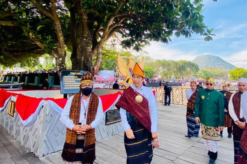 Presiden sambangi Taman Renungan Bung Karno lokasi lahirnya inspirasi Pancasila
