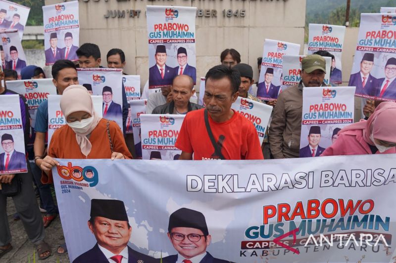 Masyarakat Garut deklarasikan Prabowo-Muhamin maju Pilpres 2024