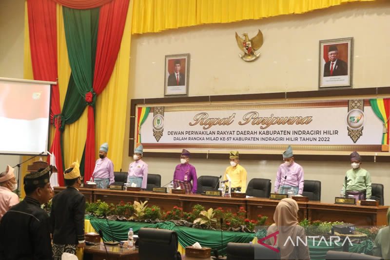 Ketua DPRD Pimpin Rapat Paripurna Milad ke 57 Inhil