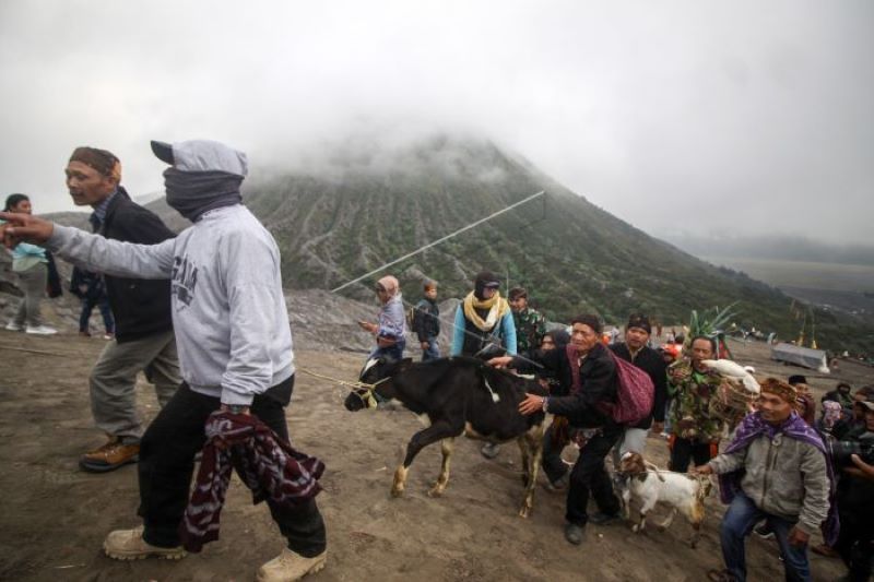 Upacara Yadnya Kasada di Bromo