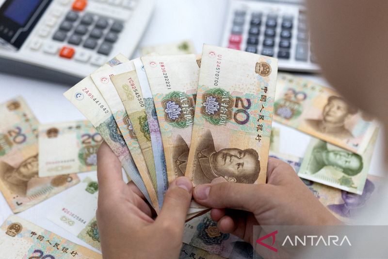 Yuan merosot 202 basis poin menjadi 6,8759 terhadap dolar AS
