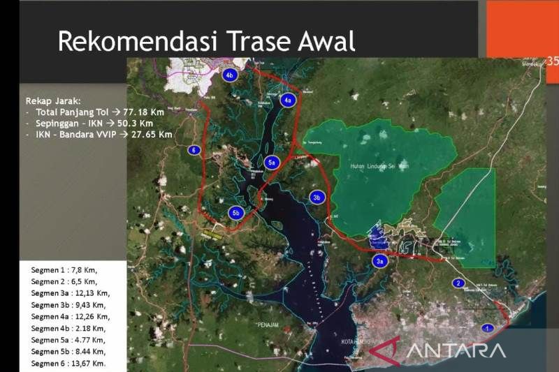 Pembangunan Jalan Tol IKN Beriringan Pengerjaan Istana Negara - ANTARA ...