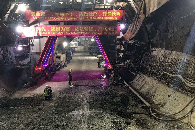Proyek terowongan terpanjang kereta cepat  Jakarta-Bandung rampung