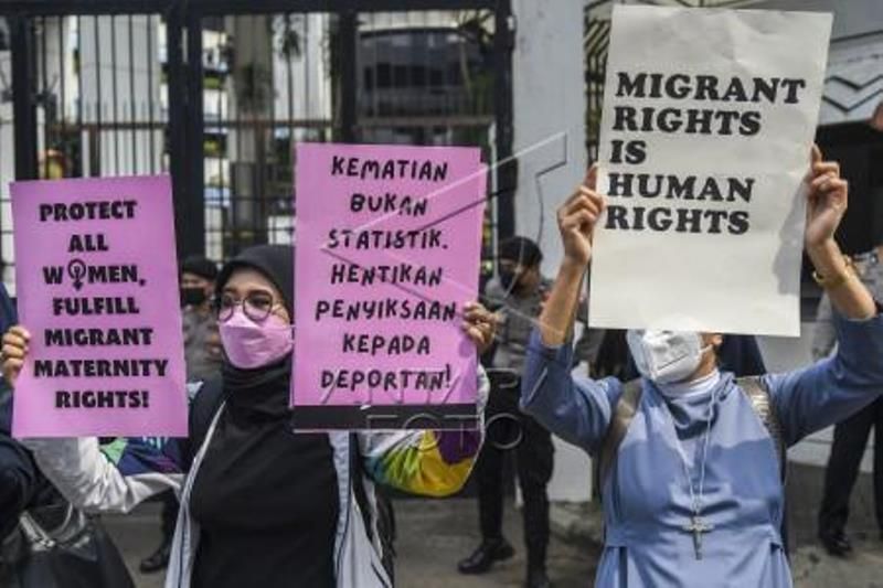 Aksi Protes Penyiksaan Buruh Migran Di Malaysia