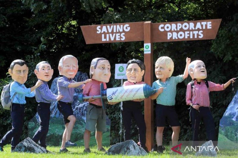 Unjuk rasa menjelang KTT G7 di Jerman