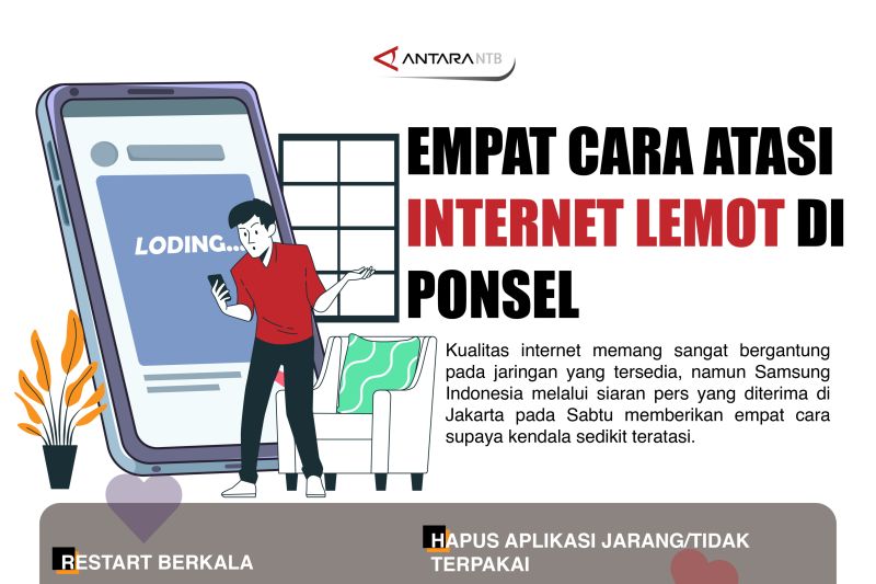Empat cara atasi internet lemot di Ponsel