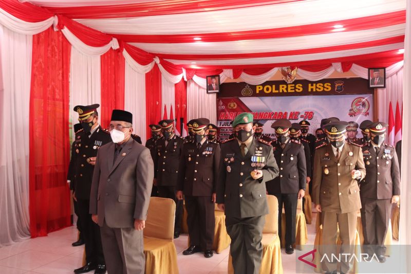 Polres HSS adakan puncak Peringatan Hari Bhayangkara ke-76