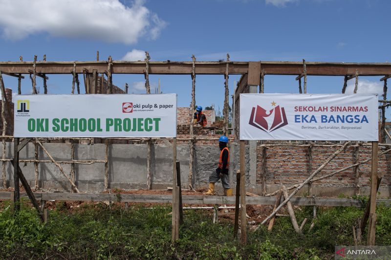 Pembangunan Sekolah Sinarmas Eka Bangsa OKI Pulp and Paper