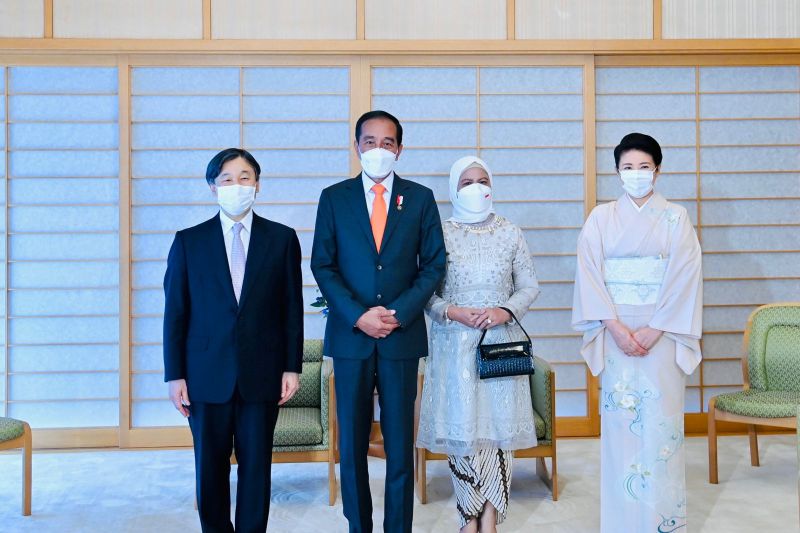 Presiden Joko Widodo lakukan kunjungan kehormatan ke Kaisar Naruhito