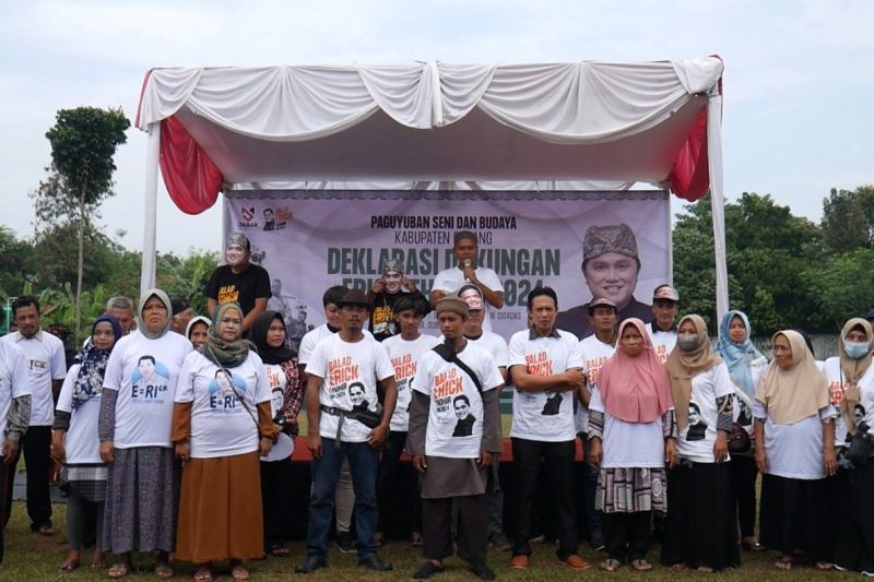 Balad Erick Thohir deklarasikan dukungan Capres 2024 di Kabupaten Subang
