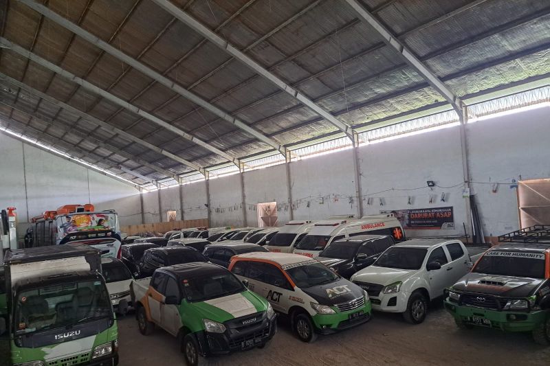 56 kendaraan sitaan dari ACT dititipkan di gudang Bogor