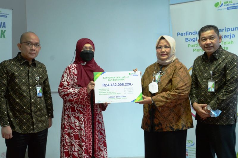 BPJS Ketenagakerjaan berikan manfaat kecelakaan kerja meninggal dunia saat WFH hingga Rp4,4 miliar