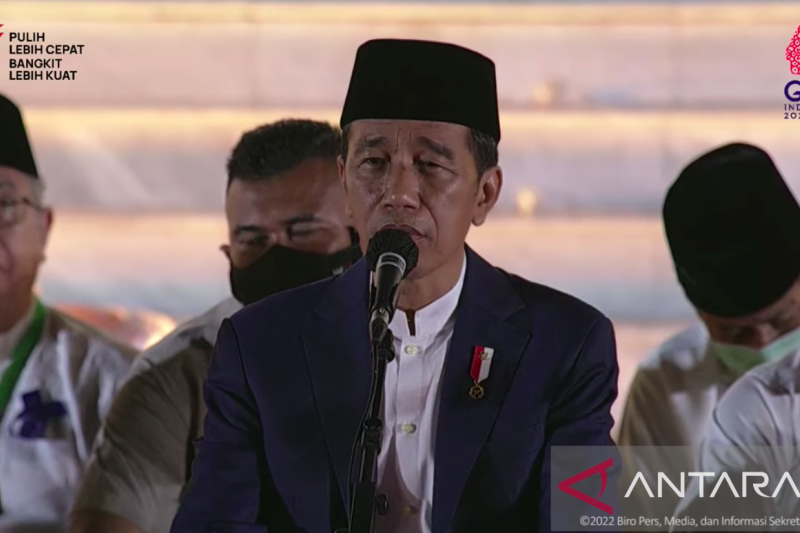 Alhamdulillah Indonesia masih kuat berikan subsidi, kata Presiden Jokowi