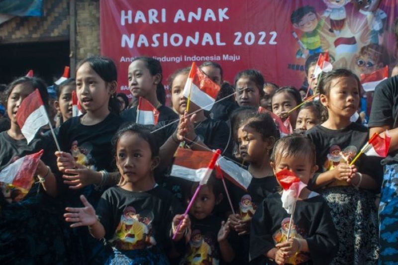 Kegembiran Anak Suku Baduy di Hari Anak Nasional