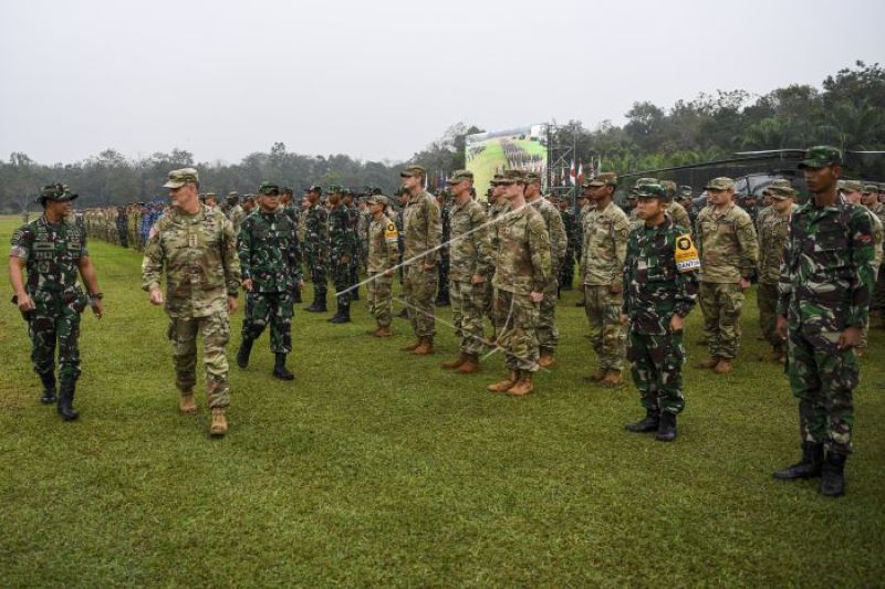 Panglima TNI Buka Latihan Bersama Super Garuda Shiled di Puslatpur Baturaja, Sumsel