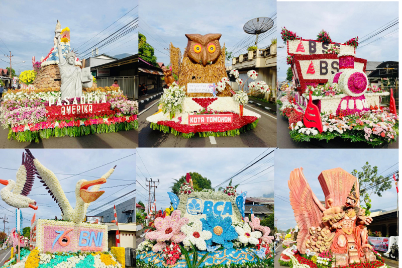 Indahnya Festival Bunga Internasional Kota Tomohon Agustus 2022