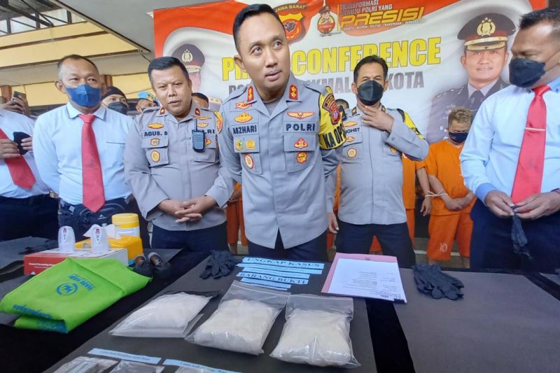 Polisi tangkap pengedar 1,2 kg sabu di Kota Tasikmalaya