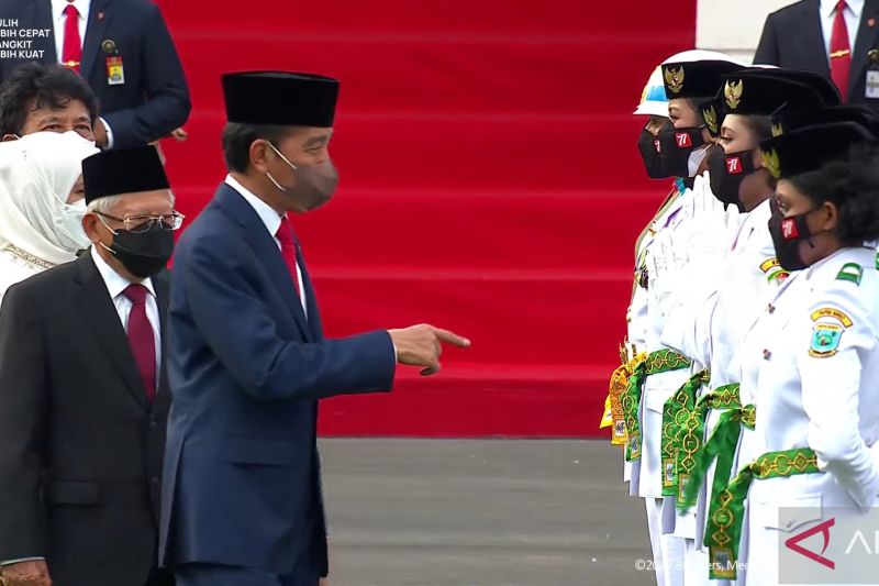 Presiden Joko Widodo kukuhkan formasi lengkap 68 anggota Paskibraka