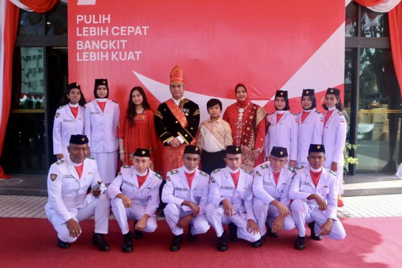 Peringatan HUT RI ke-77 di KJRI Kuching