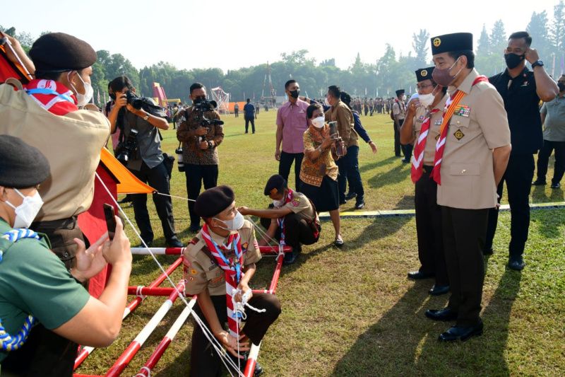 Kegiatan Jambore Nasional XI di Cibubur diapresiasi Presiden Joko Widodo