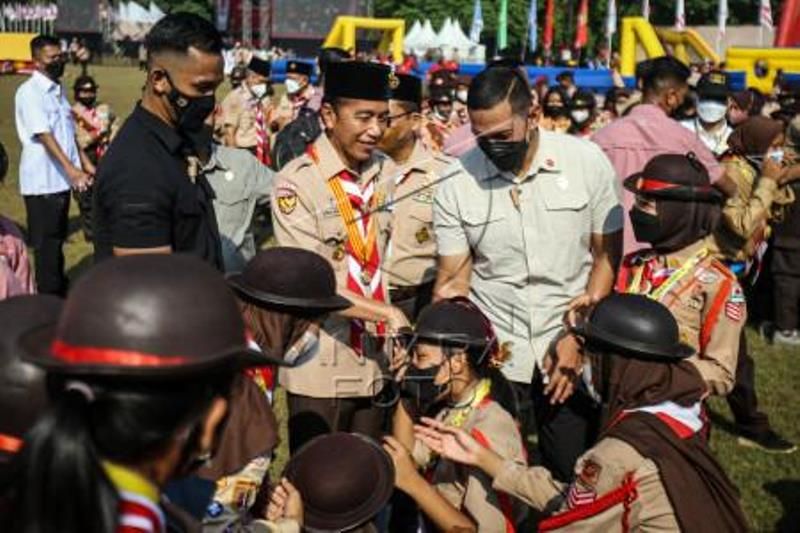 Presiden Jokowi Kunjungai Jambore Nasional  Gerakan Pramuka  