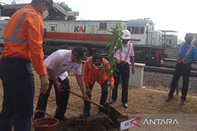 KAI Cirebon 'menghijaukan' seluruh stasiun dukung kualitas lingkungan