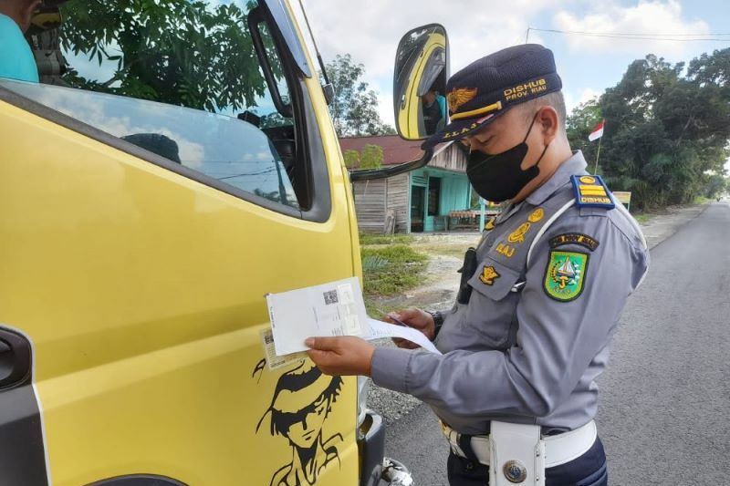 Dishub Riau menilang 1.532 unit kendaraan over dimensi