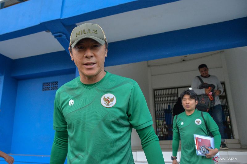 Shin Tae yong pimpin pemusatan latihan Timnas senior Indonesia setelah kembali dari Spanyol