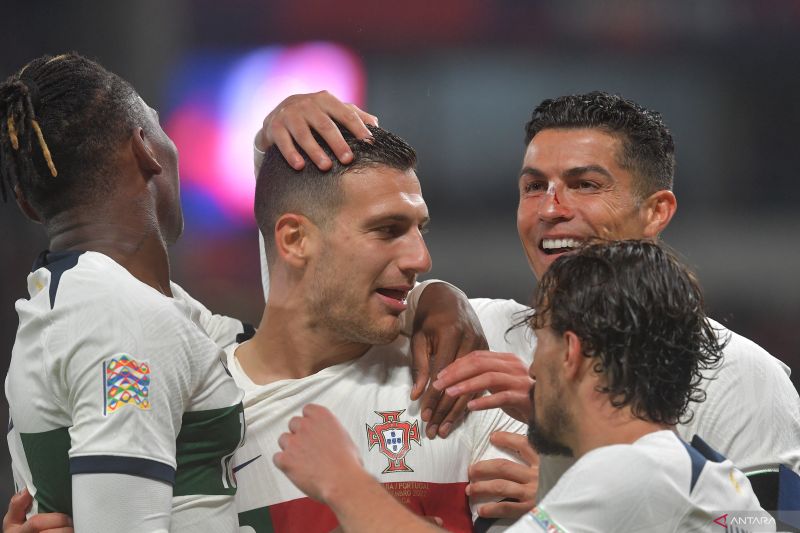 Portugal menang telak 4-0 atas Ceko