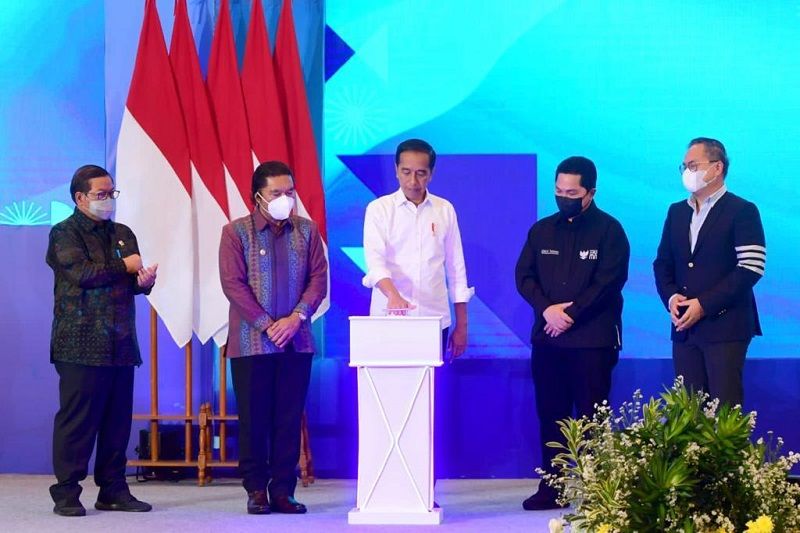 Presiden tinjau perusahaan rintisan pangan di BUMN Startup Day