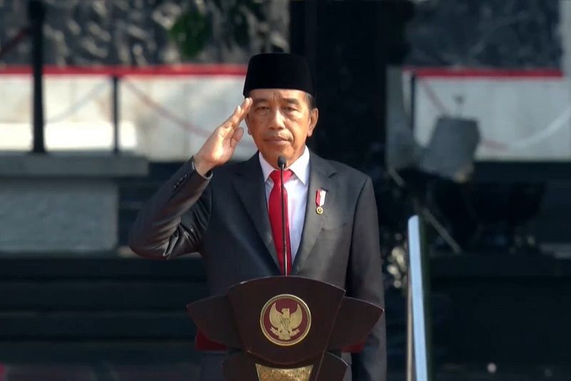 Presiden Joko Widodo pimpin upacara Hari Kesaktian Pancasila