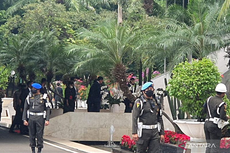 Presiden Joko Widodo tiba di Gedung Nusantara buka P20