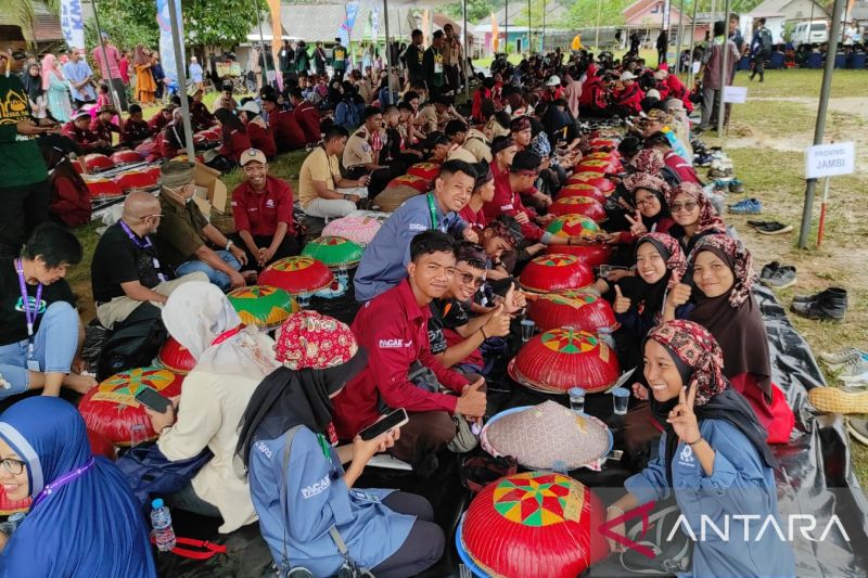 Tradisi Nganggung Babel dikenalkan kepada peserta Peran Saka Nasional