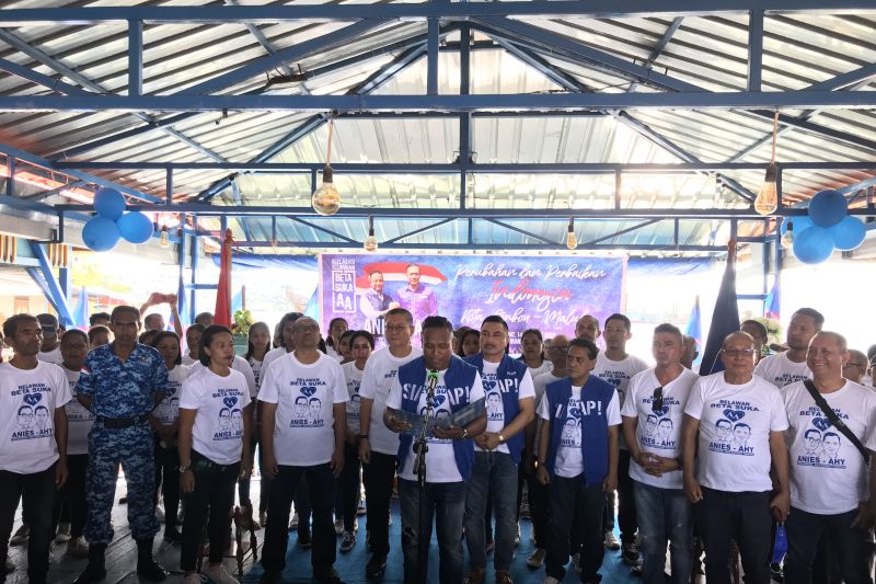 Demokrat deklarasi relawan Anies-AHY yang pertama di Maluku