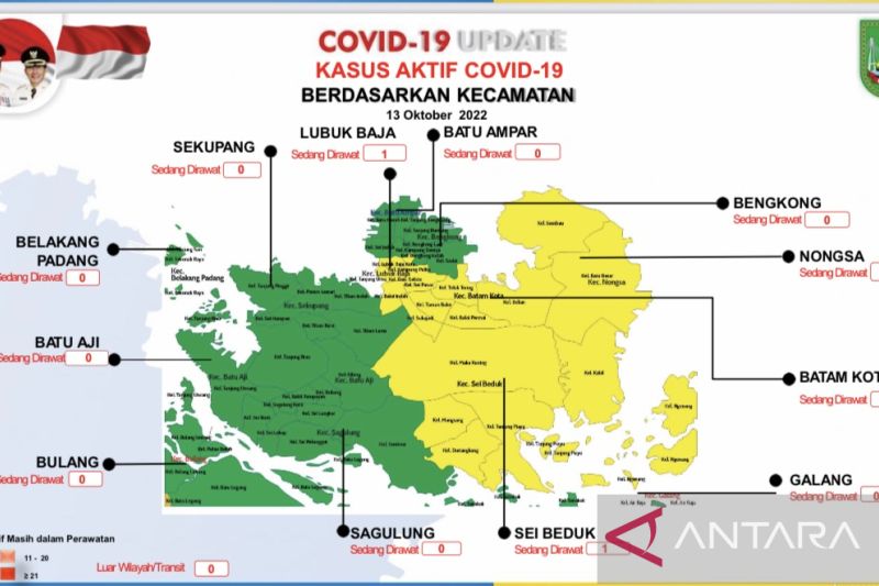 Delapan kecamatan di Kota Batam zona hijau COVID-19