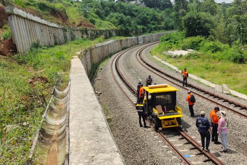 Jalur rel KA Pangrango rute Bogor-Sukabumi dipastikan aman