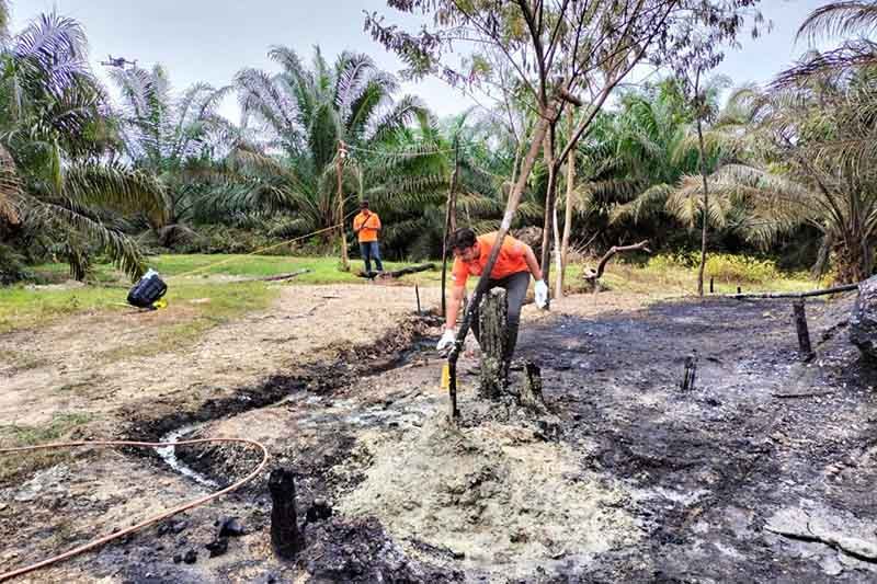 Polres Aceh Timur tetapkan tersangka sumur minyak terbakar