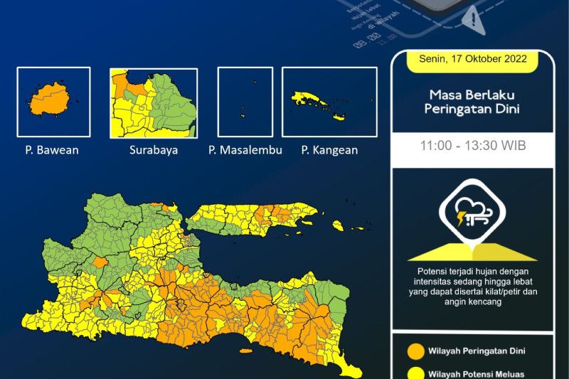 BMKG: Jatim Berpotensi Terjadi Bencana Hidrometeorologi - ANTARA News