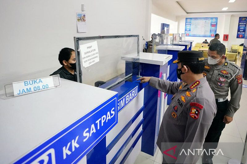 Lima lokasi pelayanan SIM Keliling Jakarta pada Senin