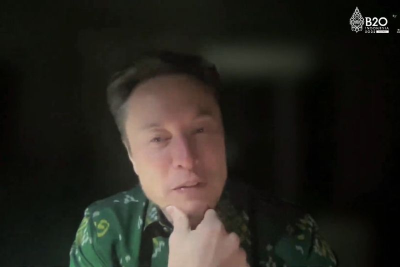 Elon Musk pakai batik Sulteng saat bicara secara virtual di KTT B20