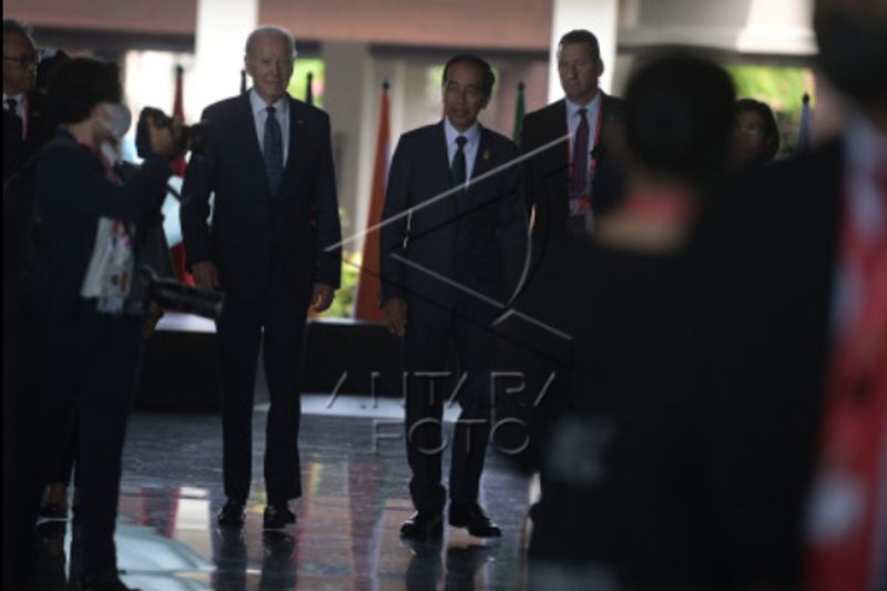 Pimpinan negara tiba di ruang tunggu KTT G20