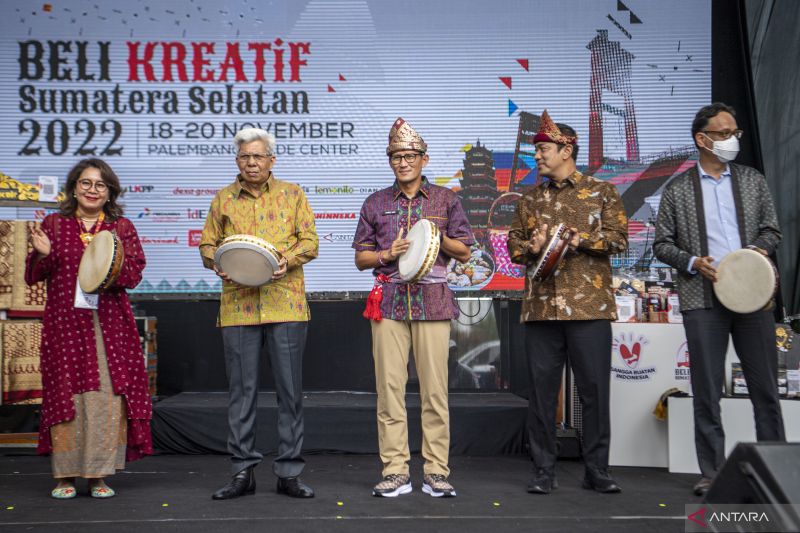 Sandiaga Uno Hadiri Harvesting Beli Kreatif Sumatera Selatan