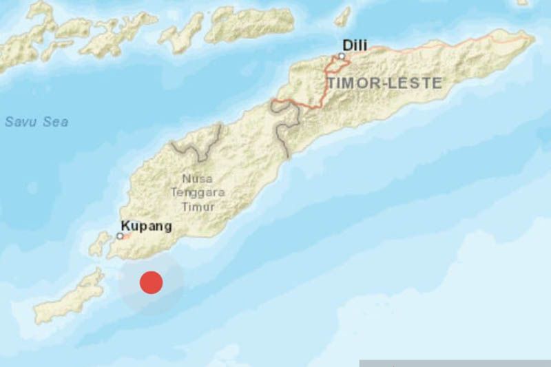 Gempa bumi magnitudo 5,5 mengguncang Kota Kupang