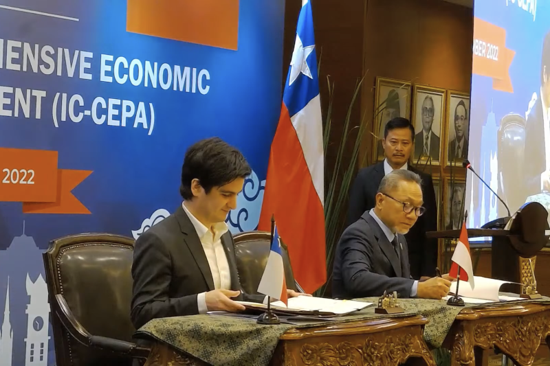 Indonesia y Chile firman un acuerdo de servicios bajo CEPA