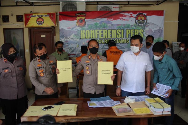 Polres Ciamis tetapkan 2 tersangka kasus korupsi pembangunan desa