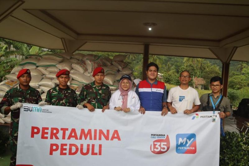 PT Pertamina salurkan 12 ton beras untuk dapur umum korban gempa di Cianjur