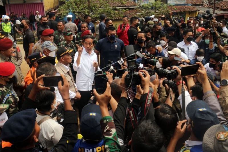 Presiden Kembali Tinjau Lokasi Gempa Cianjur
