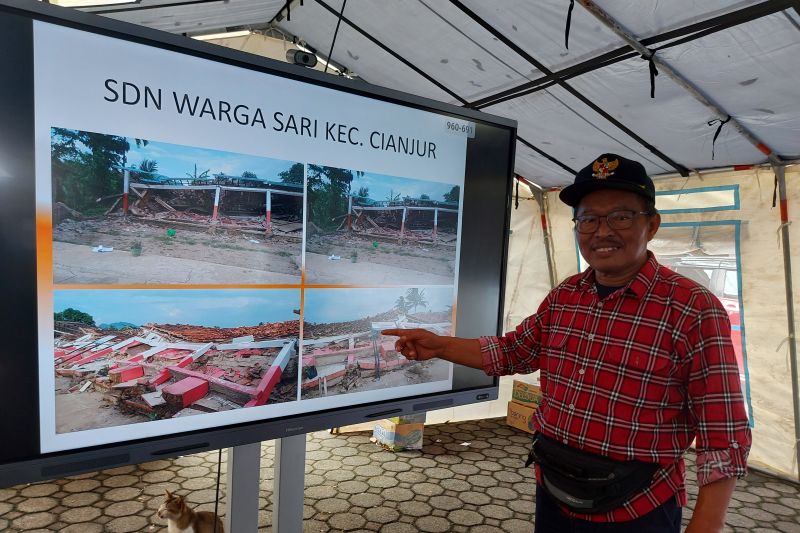 Sedikitnya 422 fasilitas pendidikan di Cianjur rusak terdampak gempa